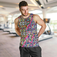 African Ndebele Pattern Men Tank Top - Wonder Print Shop