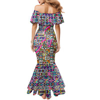 African Ndebele Pattern Mermaid Dress - Wonder Print Shop