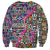 African Ndebele Pattern Sweatshirt - Wonder Print Shop