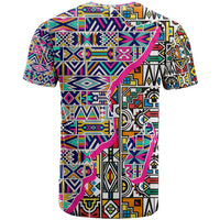 African Ndebele Pattern T Shirt - Wonder Print Shop