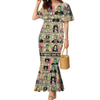 All My Heroes Have FBI Files Family Matching Mermaid Dress and Hawaiian Shirt Civil Rights Leaders - Wonder Print Shop