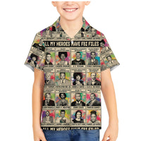 All My Heroes Have FBI Files Family Matching Mermaid Dress and Hawaiian Shirt Civil Rights Leaders - Wonder Print Shop