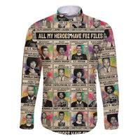 All My Heroes Have FBI Files Family Matching Puletasi Dress and Hawaiian Shirt Civil Rights Leaders - Wonder Print Shop
