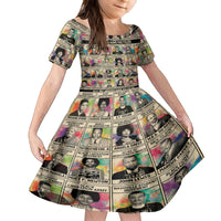 All My Heroes Have FBI Files Kid Short Sleeve Dress Civil Rights Leaders - Wonder Print Shop