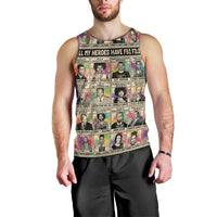 All My Heroes Have FBI Files Men Tank Top Civil Rights Leaders - Wonder Print Shop
