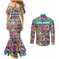 african-women-inventors-couples-matching-mermaid-dress-and-long-sleeve-button-shirts-without-black-women-these-things-would-not-exist