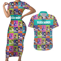 African Women Inventors Couples Matching Short Sleeve Bodycon Dress and Hawaiian Shirt Without Black Women These Things Would Not Exist - Wonder Print Shop