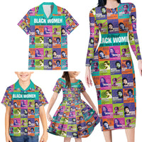 African Women Inventors Family Matching Long Sleeve Bodycon Dress and Hawaiian Shirt Without Black Women These Things Would Not Exist - Wonder Print Shop