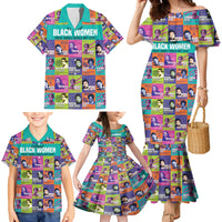 African Women Inventors Family Matching Mermaid Dress and Hawaiian Shirt Without Black Women These Things Would Not Exist - Wonder Print Shop