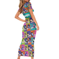 African Women Inventors Family Matching Short Sleeve Bodycon Dress and Hawaiian Shirt Without Black Women These Things Would Not Exist - Wonder Print Shop