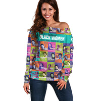 African Women Inventors Off Shoulder Sweater Without Black Women These Things Would Not Exist - Wonder Print Shop