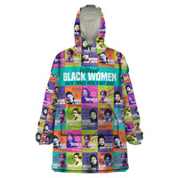 African Women Inventors Wearable Blanket Hoodie Without Black Women These Things Would Not Exist - Wonder Print Shop