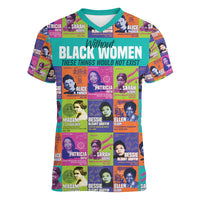 African Women Inventors Women V Neck T Shirt Without Black Women These Things Would Not Exist - Wonder Print Shop