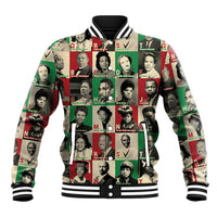 A To Z Of Black Heroes Baseball Jacket Civil Rights Leaders - Wonder Print Shop