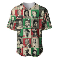 A To Z Of Black Heroes Baseball Jersey Civil Rights Leaders - Wonder Print Shop