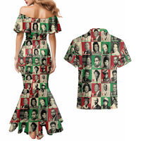 A To Z Of Black Heroes Couples Matching Mermaid Dress and Hawaiian Shirt Civil Rights Leaders - Wonder Print Shop