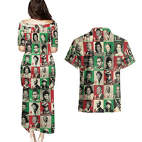 A To Z Of Black Heroes Couples Matching Puletasi Dress and Hawaiian Shirt Civil Rights Leaders - Wonder Print Shop