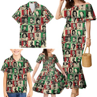 A To Z Of Black Heroes Family Matching Mermaid Dress and Hawaiian Shirt Civil Rights Leaders - Wonder Print Shop