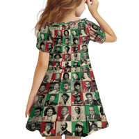 A To Z Of Black Heroes Family Matching Off Shoulder Long Sleeve Dress and Hawaiian Shirt Civil Rights Leaders - Wonder Print Shop