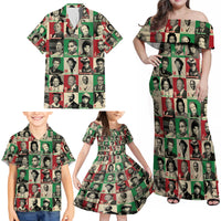A To Z Of Black Heroes Family Matching Off Shoulder Maxi Dress and Hawaiian Shirt Civil Rights Leaders - Wonder Print Shop