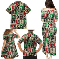 A To Z Of Black Heroes Family Matching Puletasi Dress and Hawaiian Shirt Civil Rights Leaders - Wonder Print Shop
