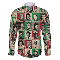 A To Z Of Black Heroes Family Matching Puletasi Dress and Hawaiian Shirt Civil Rights Leaders - Wonder Print Shop