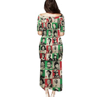 A To Z Of Black Heroes Family Matching Puletasi Dress and Hawaiian Shirt Civil Rights Leaders - Wonder Print Shop