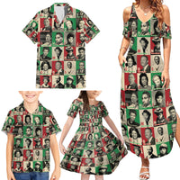 A To Z Of Black Heroes Family Matching Summer Maxi Dress and Hawaiian Shirt Civil Rights Leaders - Wonder Print Shop