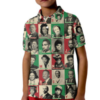 A To Z Of Black Heroes Kid Polo Shirt Civil Rights Leaders - Wonder Print Shop