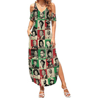 A To Z Of Black Heroes Summer Maxi Dress Civil Rights Leaders - Wonder Print Shop