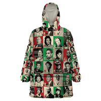 A To Z Of Black Heroes Wearable Blanket Hoodie Civil Rights Leaders - Wonder Print Shop