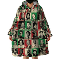 A To Z Of Black Heroes Wearable Blanket Hoodie Civil Rights Leaders - Wonder Print Shop