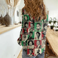 A To Z Of Black Heroes Women Casual Shirt Civil Rights Leaders - Wonder Print Shop