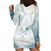 Thanks Deer For Life Hoodie Dress White Deer Watercolor Painting - Wonder Print Shop