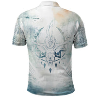 Thanks Deer For Life Polo Shirt White Deer Watercolor Painting - Wonder Print Shop