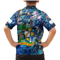 Anguilla Family Matching Mermaid Dress and Hawaiian Shirt