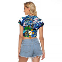 Anguilla Raglan Cropped T Shirt - Wonder Print Shop