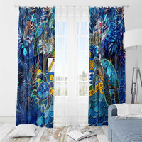 Anguilla Window Curtain - Wonder Print Shop