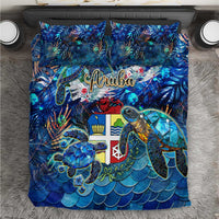 Aruba Bedding Set Sea Turtle Tropical Pattern