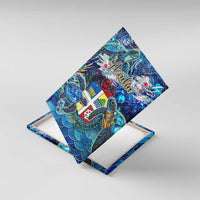 Aruba Canvas Wall Art Sea Turtle Tropical Pattern