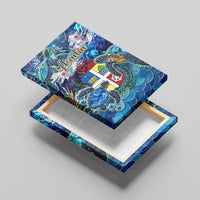 Aruba Canvas Wall Art Sea Turtle Tropical Pattern