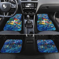 Aruba Car Mats Sea Turtle Tropical Pattern