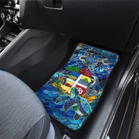 Aruba Car Mats Sea Turtle Tropical Pattern