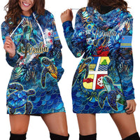 Aruba Hoodie Dress Sea Turtle Tropical Pattern - Wonder Print Shop