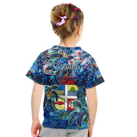 Aruba Kid T Shirt Sea Turtle Tropical Pattern - Wonder Print Shop