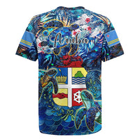 Aruba Rugby Jersey Sea Turtle Tropical Pattern - Wonder Print Shop