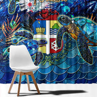 Aruba Window Curtain Sea Turtle Tropical Pattern - Wonder Print Shop