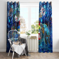 Aruba Window Curtain Sea Turtle Tropical Pattern - Wonder Print Shop