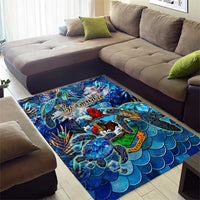 Bermuda Area Rug Sea Turtle Tropical Pattern