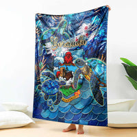 Bermuda Blanket Sea Turtle Tropical Pattern